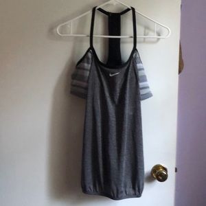 Nike Athletic top with built in sports bra size L